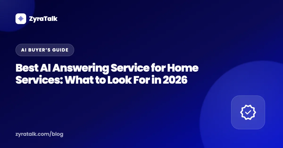 Guide to choosing the best AI answering service for home services